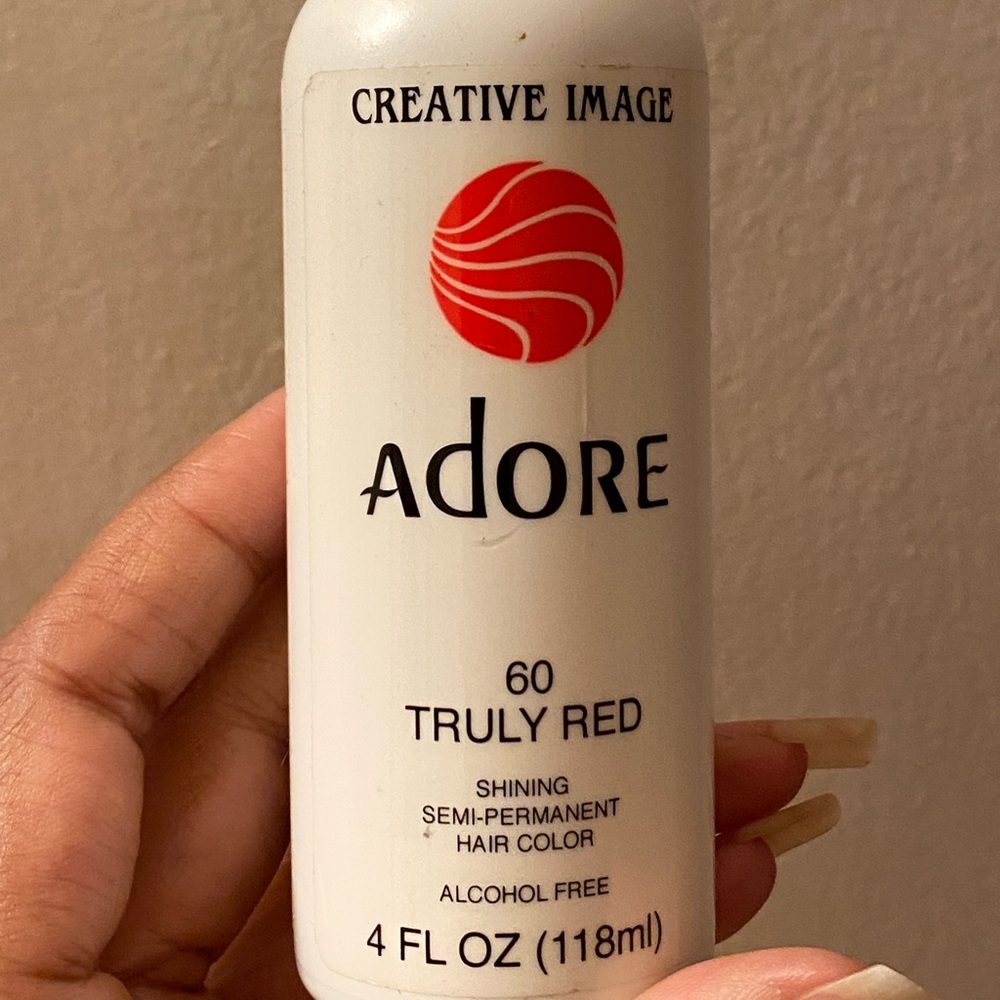 Hair dye ruby red creative image adore